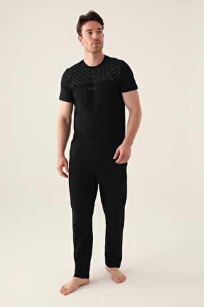 Arnetta 3010 Büyük Beden The Erkek Kısa Kollu Pijama Takımı