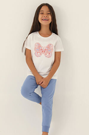 Roly Poly 3390 Garson Butterfly Kız Çocuk Pijama Takımı