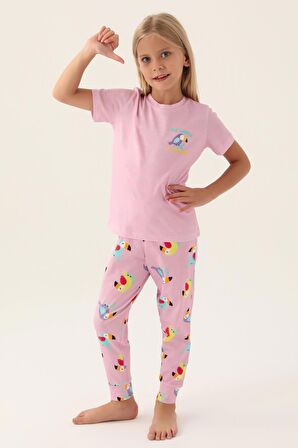 Roly Poly 3403 Jungle Kız Çocuk Pijama Takımı