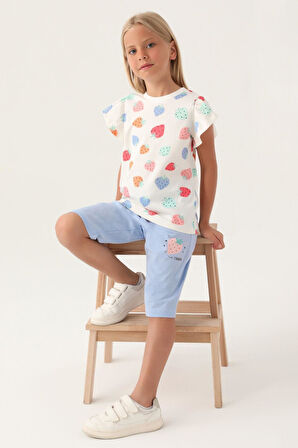 Roly Poly 3411 Strawberry Kız Çocuk Kapri Takım