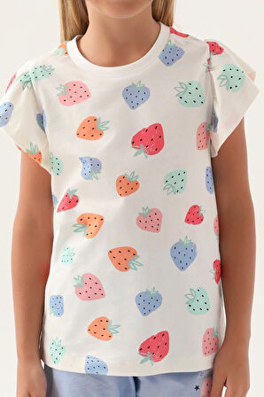 Roly Poly 3411 Strawberry Kız Çocuk Kapri Takım