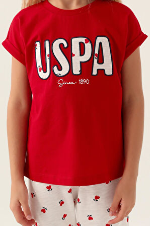 . 1834 Lisanslı Text Printed Kız Çocuk Pijama Takımı
