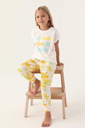 Roly Poly 3394 Today Krem Kız Çocuk Pijama Takımı