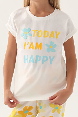 Roly Poly 3394 Today Krem Kız Çocuk Pijama Takımı