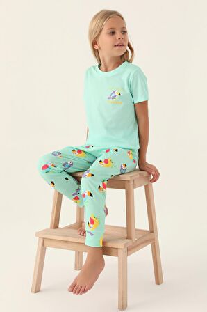 Roly Poly 3403 Jungle Kız Çocuk Pijama Takımı