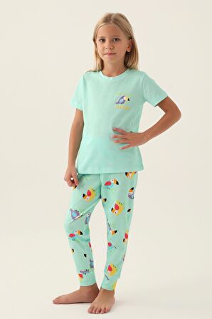 Roly Poly 3403 Jungle Kız Çocuk Pijama Takımı