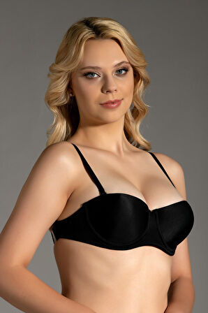 New Bra 8310 Kadın Sırtı Şeffaf Desteksiz Sütyen