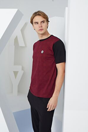 Kly 2117 Erkek Kısa Kollu 0 Yaka Pijama Takım