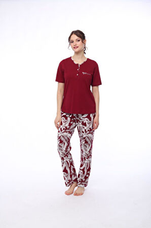 Pijadore 1424 Kadın Kısa Kollu Pijama Takım