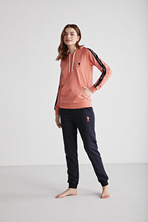 U.S. Polo Assn. 16946 Kadın Kapşonlu Pijama Takımı