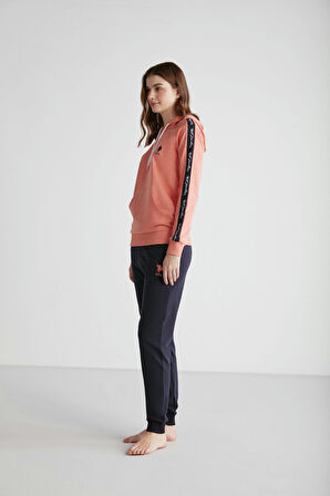 U.S. Polo Assn. 16946 Kadın Kapşonlu Pijama Takımı