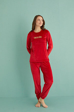 Gd Goldoremi 13164-20 Kadın Time To Shine Kadife Pijama Takım