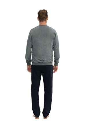 . 18815 Erkek Ev Giyim Uzun Kollu Pijama Takım