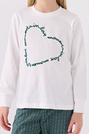 Arnetta 3050 Kız Çocuk Love Uzun Kol Pijama Takım