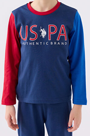 U.S. Polo Assn. 1919 Authentic Brand Erkek Çocuk Uzun Kol Pijama Takım