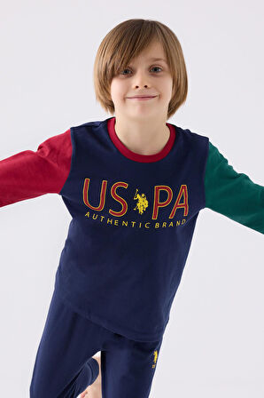 U.S. Polo Assn. 1919 Authentic Brand Erkek Çocuk Uzun Kol Pijama Takım