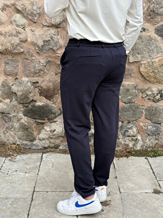 Gd Goldoremi Erkek Slim Fit Beli Lastikli İpli Fermuarlı Likralı Ascoli Kumaş Rahat Jogger