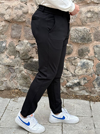 Gd Goldoremi Erkek Slim Fit Beli Lastikli İpli Fermuarlı Likralı Ascoli Kumaş Rahat Jogger