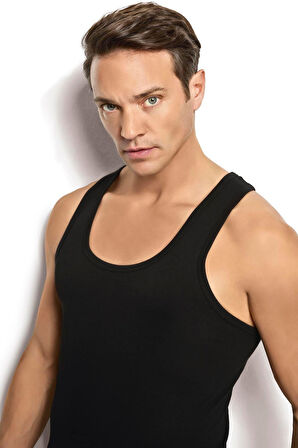 Jiber 113 1 Adet Erkek Pamuklu Arkası Çapraz Rambo Atlet