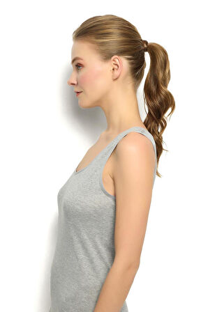 Jiber 584 Kadın Ribana Kumaş Pamuklu Kalın Askılı Atlet