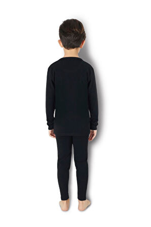 Jiber 903 Unisex Çocuk Likralı Bisiklet Yaka Uzun Kollu Termal İçlik Üst