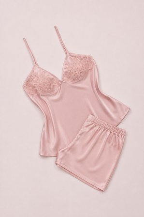 Pierre Cardin Premium Kadın Kutulu Saten 6'lı Gelin Pijama Gecelik Şort Çeyiz Seti