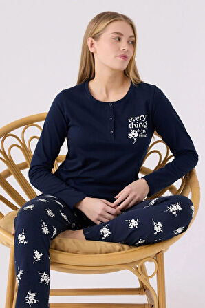 Arnetta 3056 Kadın Every Thing Uzun Kollu Pijama Takım