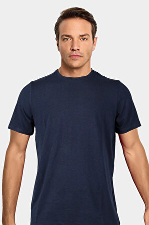 Jiber Erkek Bambu Terletmeyen Hafif Kumaş T-Shirt