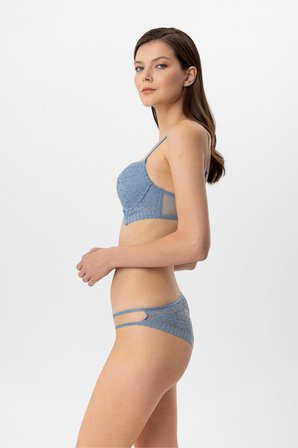 Pierre Cardin Lingerie Kadın Milan Push Up  Dantelli Sütyen Tanga Takım