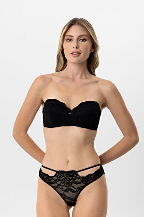Pierre Cardin Lingerie Lotus Straplez Dantelli Sütyen Takımı