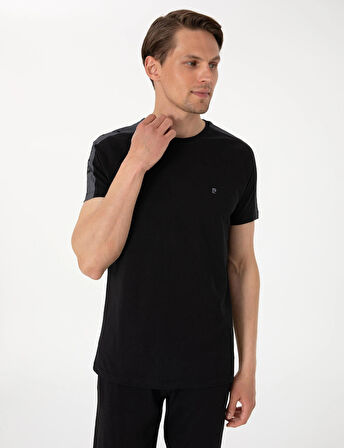 Pierre Cardin Erkek Bisiklet Yaka Penye Kısa Kol Pijama Takım