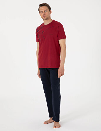 Pierre Cardin Erkek Kısa Kollu Bisiklet Yaka Pijama Takım