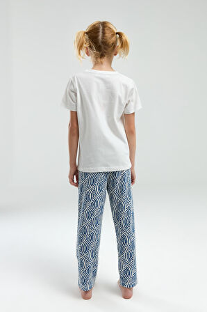 Arnetta 3305 Kız Çocuk Dream Shine Bisiklet Yaka Kısa Kollu Pijama Takım