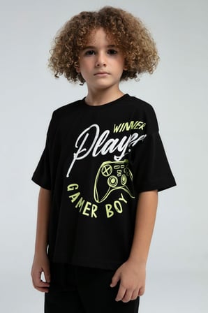 Roly Poly Gamer Boy Garson Erkek Çocuk Kısa Kol Regular Bermuda Şortlu Pijama Takım