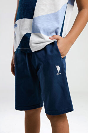 U.S. Polo Assn. Erkek Çocuk Şortlu Bermuda Pijama Takım