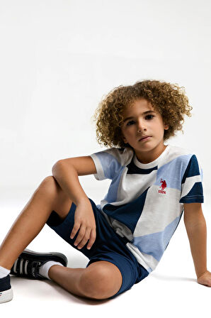 U.S. Polo Assn. Erkek Çocuk Şortlu Bermuda Pijama Takım