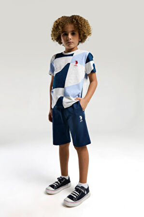 U.S. Polo Assn. Erkek Çocuk Şortlu Bermuda Pijama Takım
