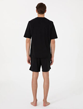 Pierre Cardin Erkek Kısa Kol 3'lü Şortlu Jakarlı Pijama Takım Kutulu Damat Çeyiz Set