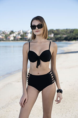 Gd Goldoremi 2511-600 Kadın Kaplı Yüksek Bel Bitili Bikini Takım
