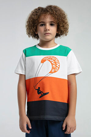 Roly Poly Renkli Erkek Çocuk Kısa Kol Bermuda Şortlu Pijama Takım