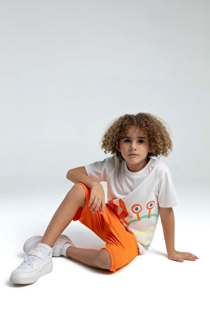 Roly Poly Crab Erkek Çocuk Regular Kalıp Kısa Kol Bermuda Şortlu Pijama Takım