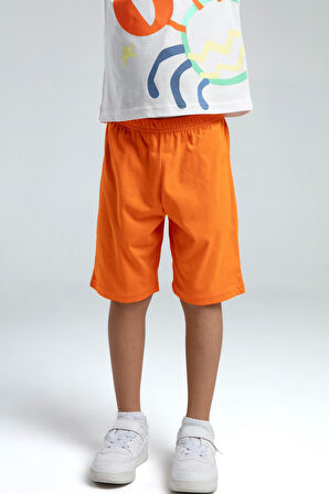 Roly Poly Crab Erkek Çocuk Regular Kalıp Kısa Kol Bermuda Şortlu Pijama Takım