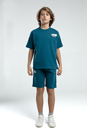 Kappa 36225 Erkek Çocuk Şortlu Pijama Bermuda Takım