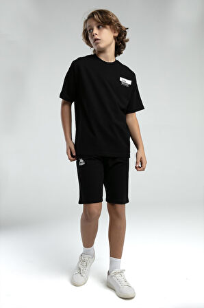 Kappa 36225 Erkek Çocuk Şortlu Pijama Bermuda Takım