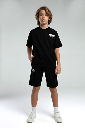 Kappa 36225 Erkek Çocuk Şortlu Pijama Bermuda Takım