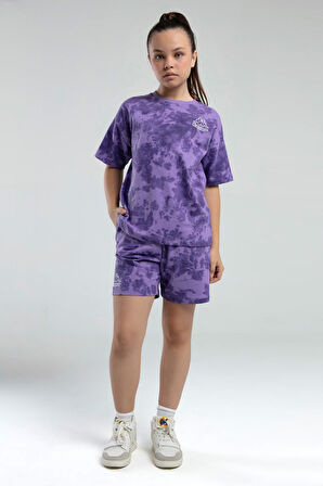 Kappa 362415 Kız Çocuk Tie-Dye Şort Bermuda Pijama Takım