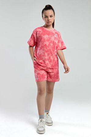 Kappa 362415 Kız Çocuk Tie-Dye Şort Bermuda Pijama Takım