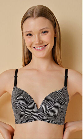 FK Kadın Lazer Kesim Desteksiz Dolgusuz Balenli Soft Sütyen