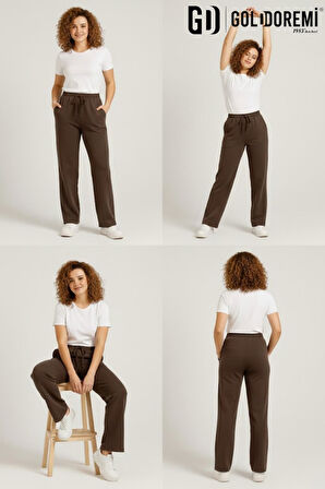 Gd Goldoremi 34-030 Kadın Modal Çımalı Bol Paça Cepli Eşofman Altı