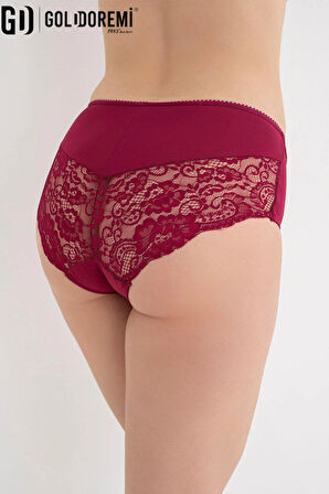 Gd Goldoremi 909 Kadın Büyük Beden Yüksek Bel Dantelli Rahat Şort Külot